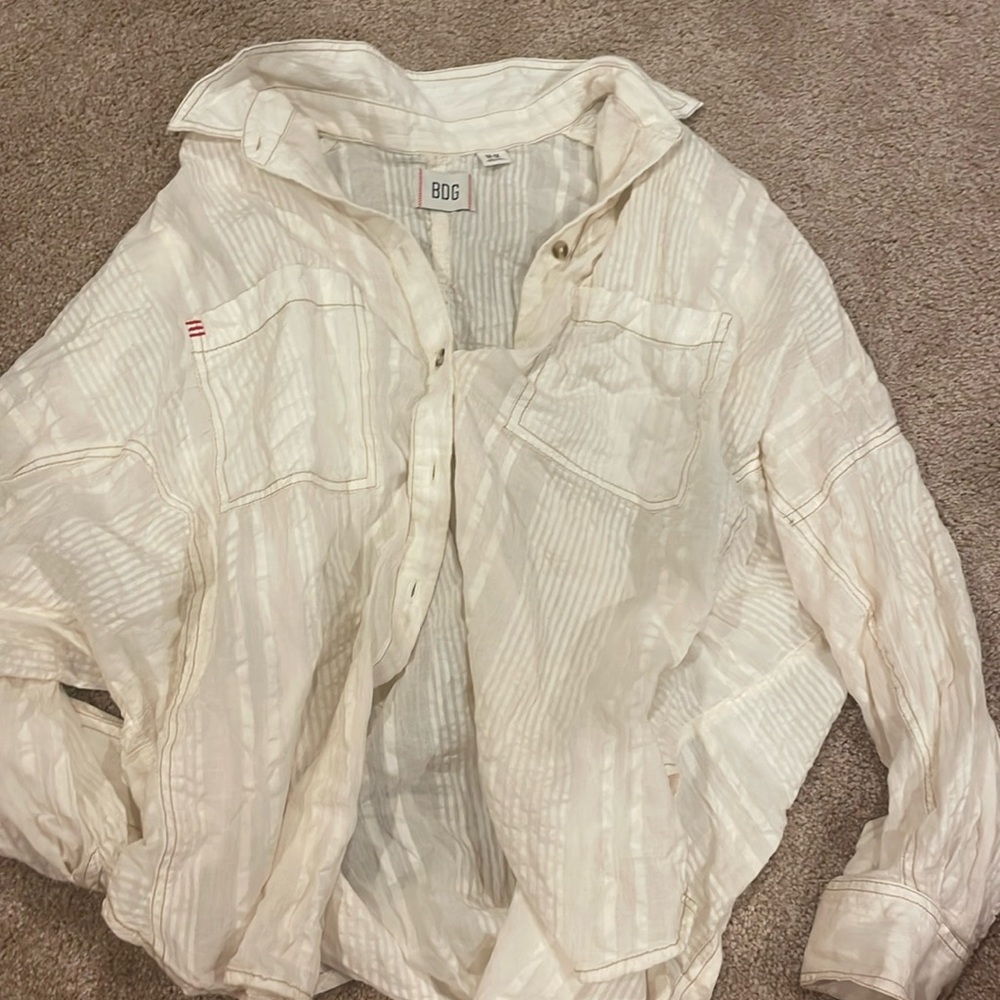 BDG cream button up